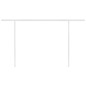 vidaXL Toldo manual retráctil con postes amarillo y blanco 4x3,5 m vidaXL Toldo manual retráctil con postes amarillo y blanco 4x3,5 m