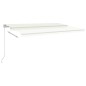 vidaXL Toldo automático con LED y sensor de viento crema 5x3,5 m vidaXL Toldo automático con LED y sensor de viento crema 5x3,5 m