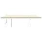 vidaXL Toldo automático LED sensor de viento crema 6x3,5 m vidaXL Toldo automático LED sensor de viento crema 6x3,5 m