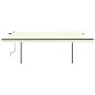 vidaXL Toldo retráctil automático con postes crema 5x3,5 m vidaXL Toldo retráctil automático con postes crema 5x3,5 m