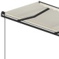 vidaXL Toldo retráctil automático con postes crema 5x3,5 m vidaXL Toldo retráctil automático con postes crema 5x3,5 m