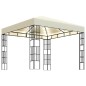 vidaXL Cenador con tira de luces LED 3x3 m crema vidaXL Cenador con tira de luces LED 3x3 m crema