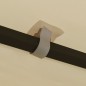 vidaXL Cenador con tira de luces LED 3x3 m crema vidaXL Cenador con tira de luces LED 3x3 m crema