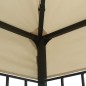 vidaXL Cenador con tira de luces LED 3x3 m crema vidaXL Cenador con tira de luces LED 3x3 m crema