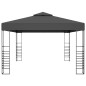 vidaXL Cenador con tira de luces LED gris antracita 3x4 m vidaXL Cenador con tira de luces LED gris antracita 3x4 m