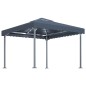 vidaXL Cenador con tira de luces LED aluminio antracita 300x300 cm vidaXL Cenador con tira de luces LED aluminio antracita 300x300 cm