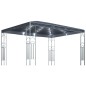 vidaXL Cenador con tira de luces LED 400x300 cm gris antracita vidaXL Cenador con tira de luces LED 400x300 cm gris antracita