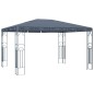 vidaXL Cenador con tira de luces LED 400x300 cm gris antracita vidaXL Cenador con tira de luces LED 400x300 cm gris antracita