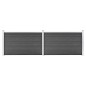 vidaXL Set de paneles de valla WPC negro 353x105 cm vidaXL Set de paneles de valla WPC negro 353x105 cm