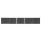 vidaXL Set de panel de valla WPC gris 872x146 cm vidaXL Set de panel de valla WPC gris 872x146 cm