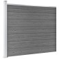 vidaXL Set de panel de valla WPC gris 872x146 cm vidaXL Set de panel de valla WPC gris 872x146 cm