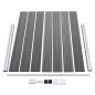 vidaXL Set de panel de valla WPC gris 872x146 cm vidaXL Set de panel de valla WPC gris 872x146 cm