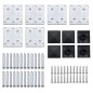 vidaXL Set de panel de valla WPC gris 872x146 cm vidaXL Set de panel de valla WPC gris 872x146 cm