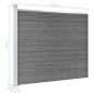vidaXL Set de panel de valla WPC gris 872x146 cm vidaXL Set de panel de valla WPC gris 872x146 cm