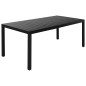 vidaXL Juego de comedor de jardín 9 piezas aluminio negro vidaXL Juego de comedor de jardín 9 piezas aluminio negro