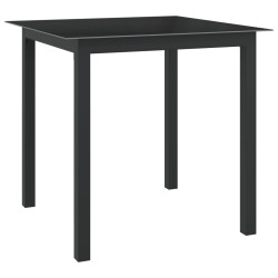 vidaXL Juego de comedor de jardín 5 piezas aluminio gris antracita
