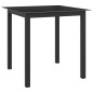 vidaXL Juego de comedor de jardín 5 piezas aluminio gris antracita