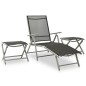 vidaXL Juego de comedor de jardín 10 piezas negro y plateado vidaXL Juego de comedor de jardín 10 piezas negro y plateado