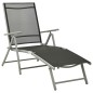 vidaXL Juego de comedor de jardín 10 piezas negro y plateado vidaXL Juego de comedor de jardín 10 piezas negro y plateado