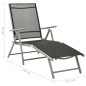 vidaXL Juego de comedor de jardín 10 piezas negro y plateado vidaXL Juego de comedor de jardín 10 piezas negro y plateado