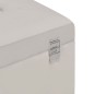 vidaXL Banco con compartimento de almacenaje terciopelo gris 80 cm vidaXL Banco con compartimento de almacenaje terciopelo gris 80 cm