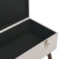 vidaXL Banco con compartimento de almacenaje terciopelo gris 80 cm vidaXL Banco con compartimento de almacenaje terciopelo gris 80 cm