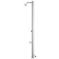 vidaXL Ducha de jardín con base marrón 220 cm acero inoxidable vidaXL Ducha de jardín con base marrón 220 cm acero inoxidable