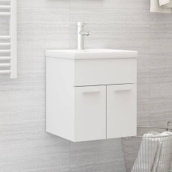 vidaXL Mueble con lavabo blanco madera de ingeniería
