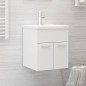 vidaXL Mueble con lavabo blanco madera de ingeniería vidaXL Mueble con lavabo blanco madera de ingeniería