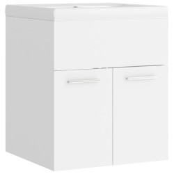 vidaXL Mueble con lavabo blanco madera de ingeniería