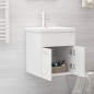 vidaXL Mueble con lavabo blanco madera de ingeniería vidaXL Mueble con lavabo blanco madera de ingeniería
