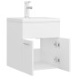 vidaXL Mueble con lavabo blanco madera contrachapada vidaXL Mueble con lavabo blanco madera contrachapada