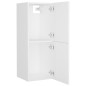 vidaXL Juego de muebles de baño madera de ingeniería blanco brillo vidaXL Juego de muebles de baño madera de ingeniería blanco brillo