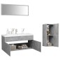 vidaXL Juego de muebles de baño madera de ingeniería gris hormigón vidaXL Juego de muebles de baño madera de ingeniería gris hormigón