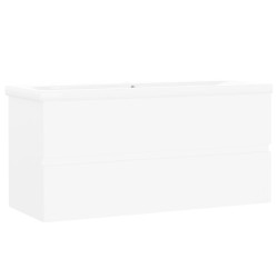 vidaXL Mueble con lavabo madera de ingeniería blanco