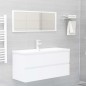 vidaXL Mueble con lavabo madera de ingeniería blanco vidaXL Mueble con lavabo madera de ingeniería blanco