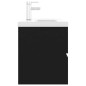vidaXL Mueble con lavabo madera de ingeniería negro vidaXL Mueble con lavabo madera de ingeniería negro
