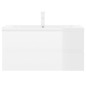 vidaXL Mueble con lavabo madera de ingeniería blanco brillo vidaXL Mueble con lavabo madera de ingeniería blanco brillo