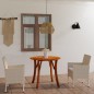 vidaXL Juego de comedor para jardín 3 piezas beige vidaXL Juego de comedor para jardín 3 piezas beige