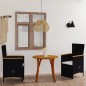 vidaXL Juego de comedor para jardín 3 piezas negro vidaXL Juego de comedor para jardín 3 piezas negro