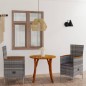 vidaXL Juego de comedor de jardín de 3 piezas gris vidaXL Juego de comedor de jardín de 3 piezas gris
