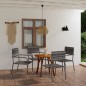 vidaXL Juego de comedor para jardín de 5 piezas gris vidaXL Juego de comedor para jardín de 5 piezas gris