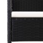 vidaXL Juego de comedor para jardín de 5 piezas negro vidaXL Juego de comedor para jardín de 5 piezas negro
