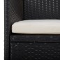 vidaXL Juego de comedor para jardín de 5 piezas negro vidaXL Juego de comedor para jardín de 5 piezas negro