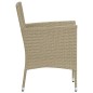 vidaXL Juego de comedor para jardín de 5 piezas beige vidaXL Juego de comedor para jardín de 5 piezas beige