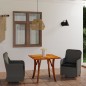 vidaXL Juego de comedor para jardín 3 piezas gris oscuro vidaXL Juego de comedor para jardín 3 piezas gris oscuro