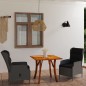 vidaXL Juego de comedor para jardín 3 piezas gris oscuro vidaXL Juego de comedor para jardín 3 piezas gris oscuro
