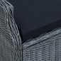 vidaXL Juego de comedor para jardín 3 piezas gris oscuro vidaXL Juego de comedor para jardín 3 piezas gris oscuro
