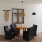 vidaXL Juego de comedor para jardín 5 piezas negro vidaXL Juego de comedor para jardín 5 piezas negro