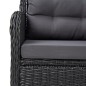 vidaXL Juego de comedor para jardín 5 piezas negro vidaXL Juego de comedor para jardín 5 piezas negro